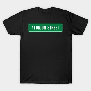 Yeonjun Street Sign TXT T-Shirt